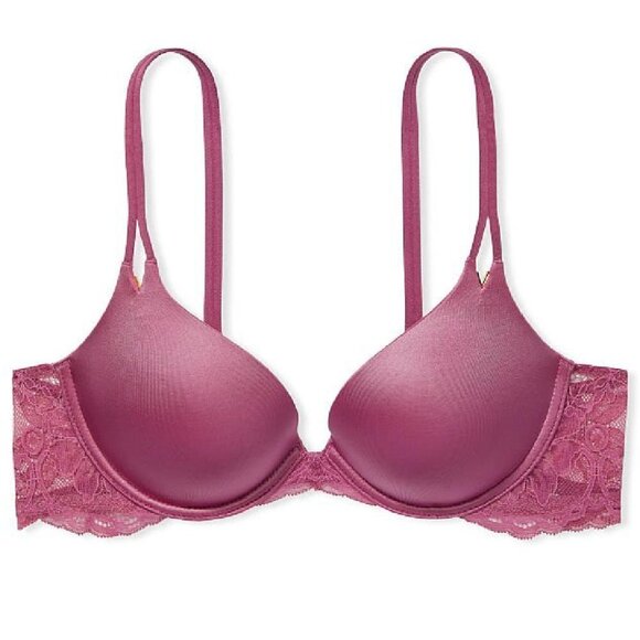 Victoria's Secret Very Sexy Lace Wing Push-Up Bra Light Purple 38C 11208004 - Picture 4 of 9